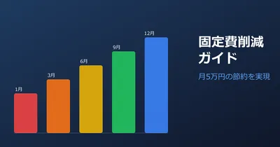 固定費を月5万円削減した具体的な方法